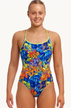 One Pieces^Funkita Mixed Mess Diamond Back One Piece Mixed mess blue
