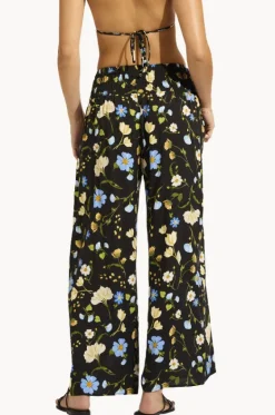 Pants^Seafolly Modern Romance Shirred Waist Wrap Pant BLACK