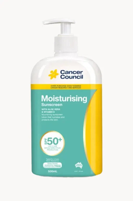 Travel|Home & Body^Cancer Council Australia Moisturising Sunscreen 50+ 500ml