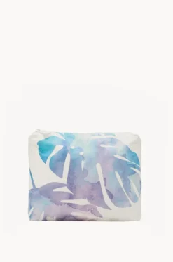 Travel|Bags^Aloha Monstera Small Pouch Blue/purple