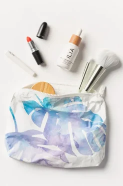 Travel|Bags^Aloha Monstera Small Pouch Blue/purple