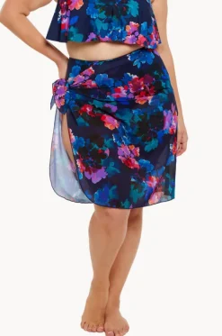 Sarongs^Capriosca Montego Long Mesh Sarong Navy/multi