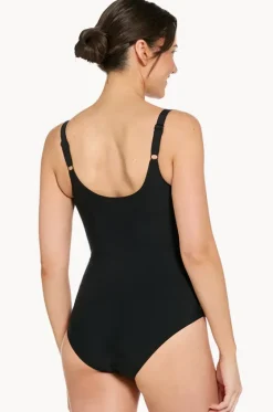 One Pieces^Zoggs Mystic Adjustable Scoopback One Piece Black/blue