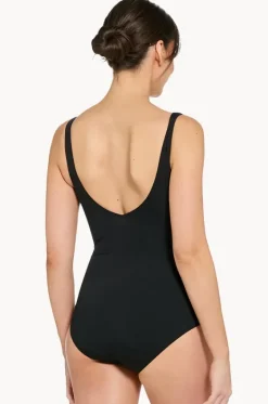 One Pieces^Zoggs Mystic Wrap Front One Piece Black/blue