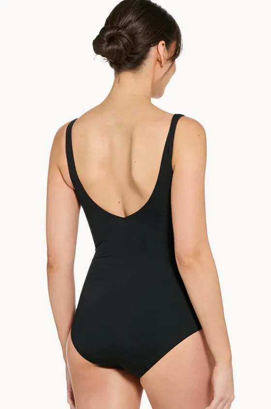One Pieces^Zoggs Mystic Wrap Front One Piece Black/blue