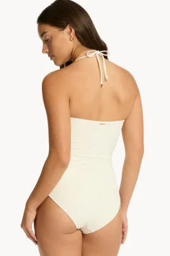 One Pieces^Sea Level Nautique V Bar Bandeau One Piece Coconut