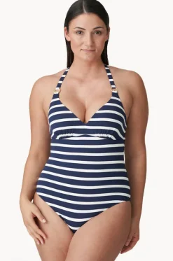 One Pieces^Prima Donna Nayarit F Cup Plunge One Piece Navy/White