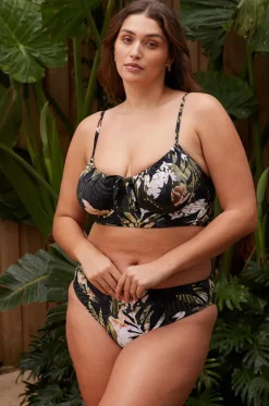 Bikini Tops^Artesands Neo Du Palmis Degas D/DD Cup Midriff Bra Black