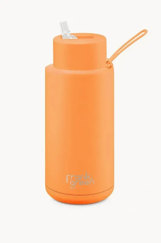 Drinkware|Drinkware^Frank Green Neon Ceramic Drink Bottle 1L Orange