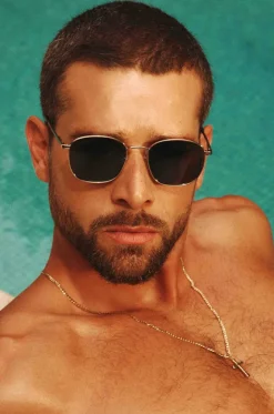 Sunglasses|Sunglasses^Le Specs Neptune Deux Sunglasses Gold