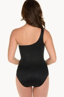 One Pieces^Miraclesuit Network Jena Mesh One Piece Black