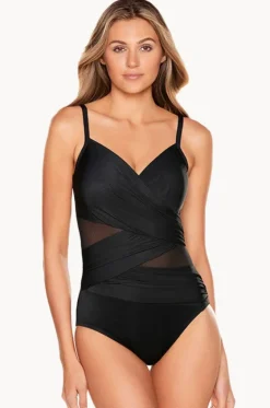 One Pieces^Miraclesuit Network Mystique One Piece Black