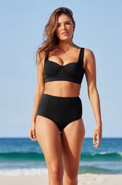 Bottoms^Une Piece Never Say Never High Waist Pant Black