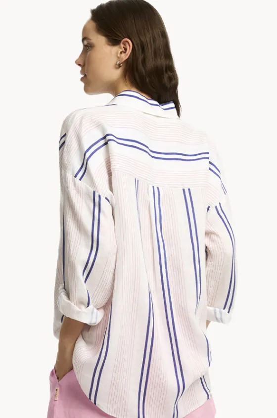 Tops^Sea Level Newport Beach Shirt Light pink