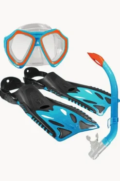 Snorkelling^Land u0026 Sea Sports Nipper Junior Snorkel Set Blue