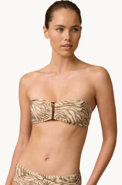 Bikini Tops^Monte u0026 Lou Nova Bilgola Bandeau Animal