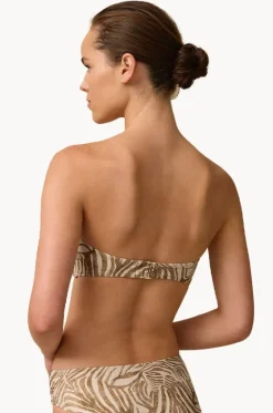 Bikini Tops^Monte u0026 Lou Nova Bilgola Bandeau Animal