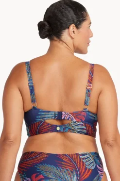 Bikini Tops^Artesands Nu Ornare Cezanne D/DD Cup Midriff Bra Navy