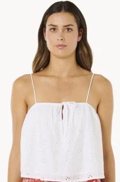 Tops^Rip Curl Oasis Broderie Top WHITE