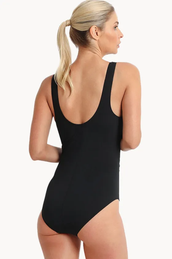 One Pieces^Poolproof Oasis E/F Cup Vee One Piece BLACK