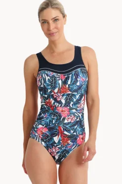 One Pieces^Poolproof Oasis Ruched Scoop Neck One Piece White