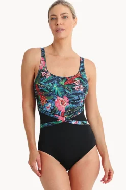One Pieces^Poolproof Oasis Splice One Piece Black