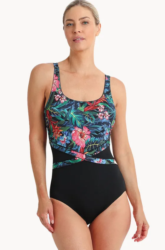 One Pieces^Poolproof Oasis Splice One Piece Black
