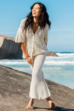 Pants^Rip Curl Pacific Dreams Crochet Pant Natural