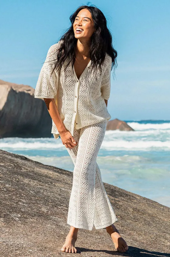 Pants^Rip Curl Pacific Dreams Crochet Pant Natural