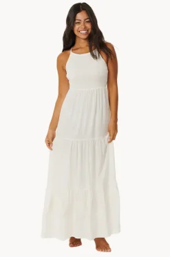 Dresses^Rip Curl Pacific Dreams Embroidered Dress Cream