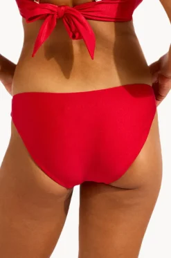 Bottoms^Seafolly Palermo Hipster Red