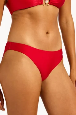 Bottoms^Seafolly Palermo Hipster Red