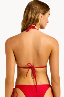 Bikini Tops^Seafolly Palermo Slide Tri Red