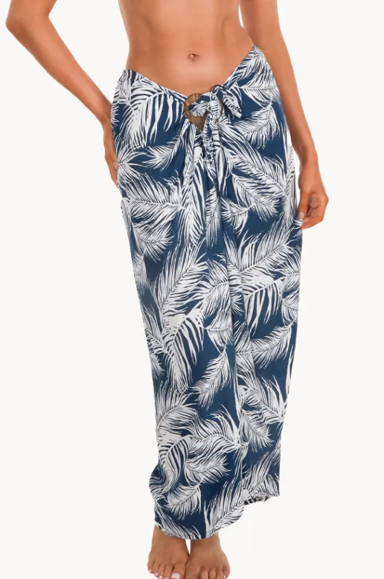 Sarongs^Bodacious Palm Tube Sarong Navy