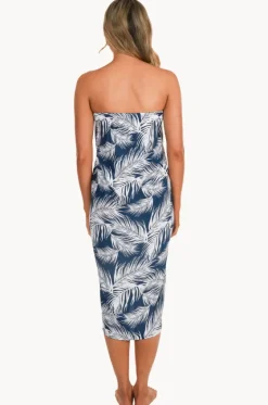 Sarongs^Bodacious Palm Tube Sarong Navy