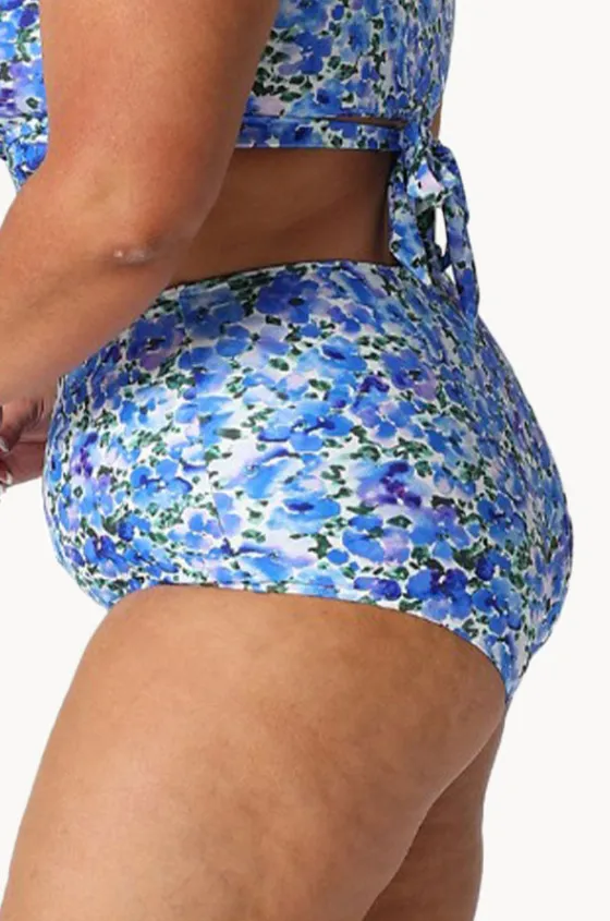 Bottoms^Capriosca Pansy High Waisted Pant White/purple