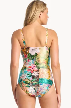 One Pieces^Sunseeker Papaya E/F Cup Minimiser One Piece Multi