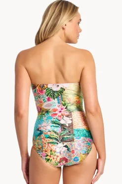 One Pieces^Sunseeker Papaya Twist Bandeau One Piece Multi