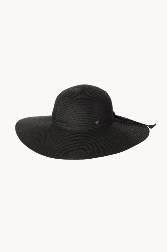Headwear^Cherry Red Paper Wide Brim Floppy Hat Black