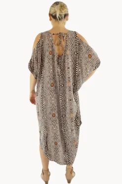 Dresses^Sundrenched Papua Tea Tree Dress Brown