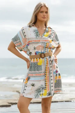 Dresses^Betty Basics Paradise Archer Dress Multi