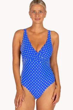One Pieces^Baku Parisian Summer D/E Cup Wrap One Piece Electric