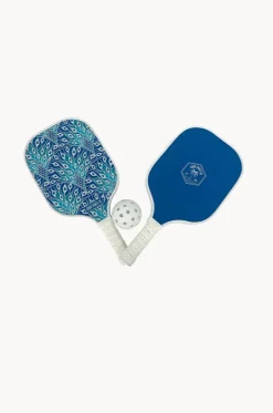 Beach & Pool Games|Gifts^Good Vibes Paradise Pickleball Set Peacock