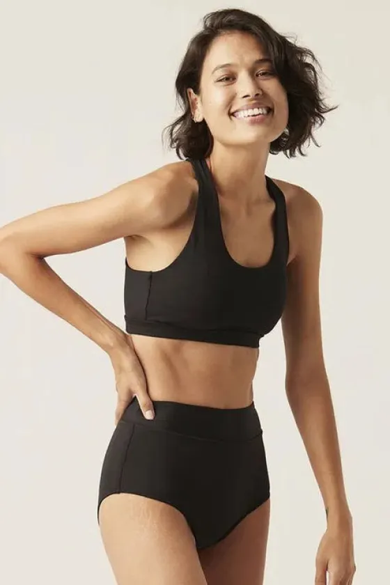 Bottoms^Modibodi Period Proof Hi Waist Bikini Brief BLACK