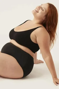 Bottoms^Modibodi Period Proof Hi Waist Bikini Brief BLACK