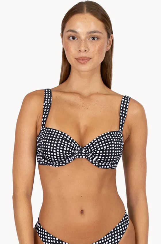 Bikini Tops^Baku Picnic Point B/C Retro Demi Bra Black