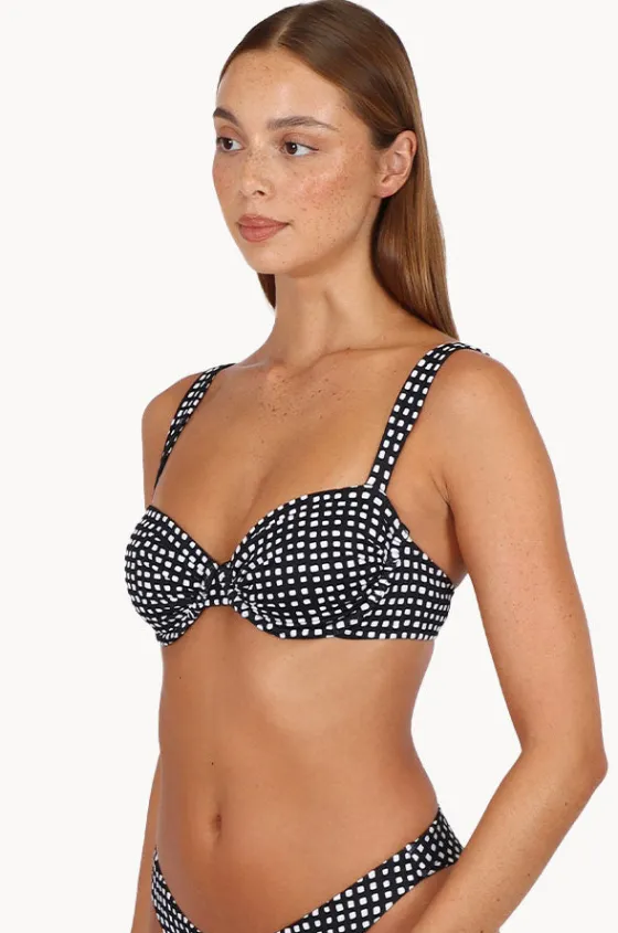 Bikini Tops^Baku Picnic Point B/C Retro Demi Bra Black