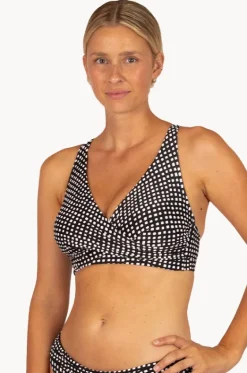 Bikini Tops^Baku Picnic Point F Cup Wrap Bra BLACK