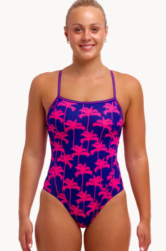 One Pieces^Funkita Pinky Palms Single Strap One Piece Purple/pink