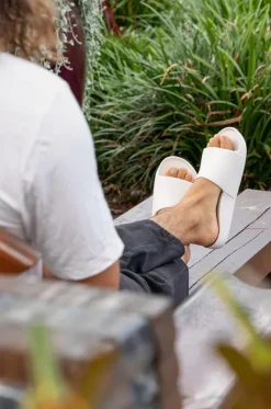 Footwear|Footwear^Archies Plain Arch Support Slides White